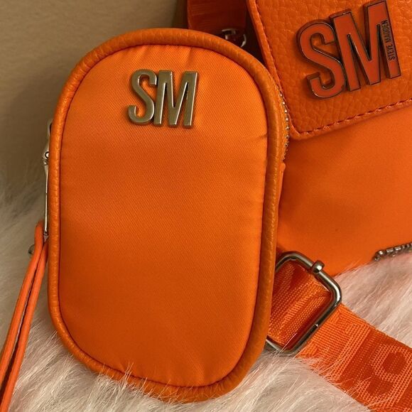 NWT Steve Madden Mini Crossbody Bag - Neon Orange - Picture 11 of 12